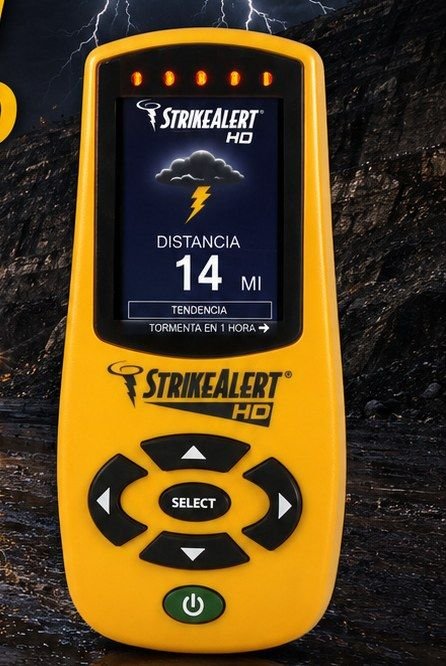 Detector portátil StrikeAlert HD con pantalla gráfica